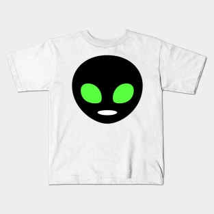 Alien Face Emoticon Kids T-Shirt